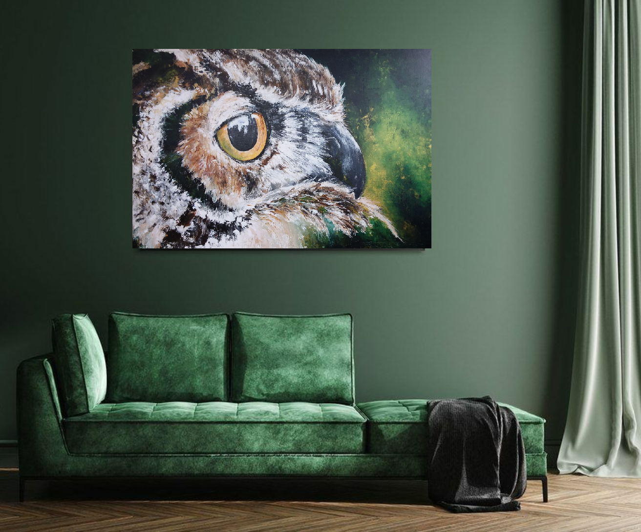 "OwlVission" 80×120 GlowEdition available